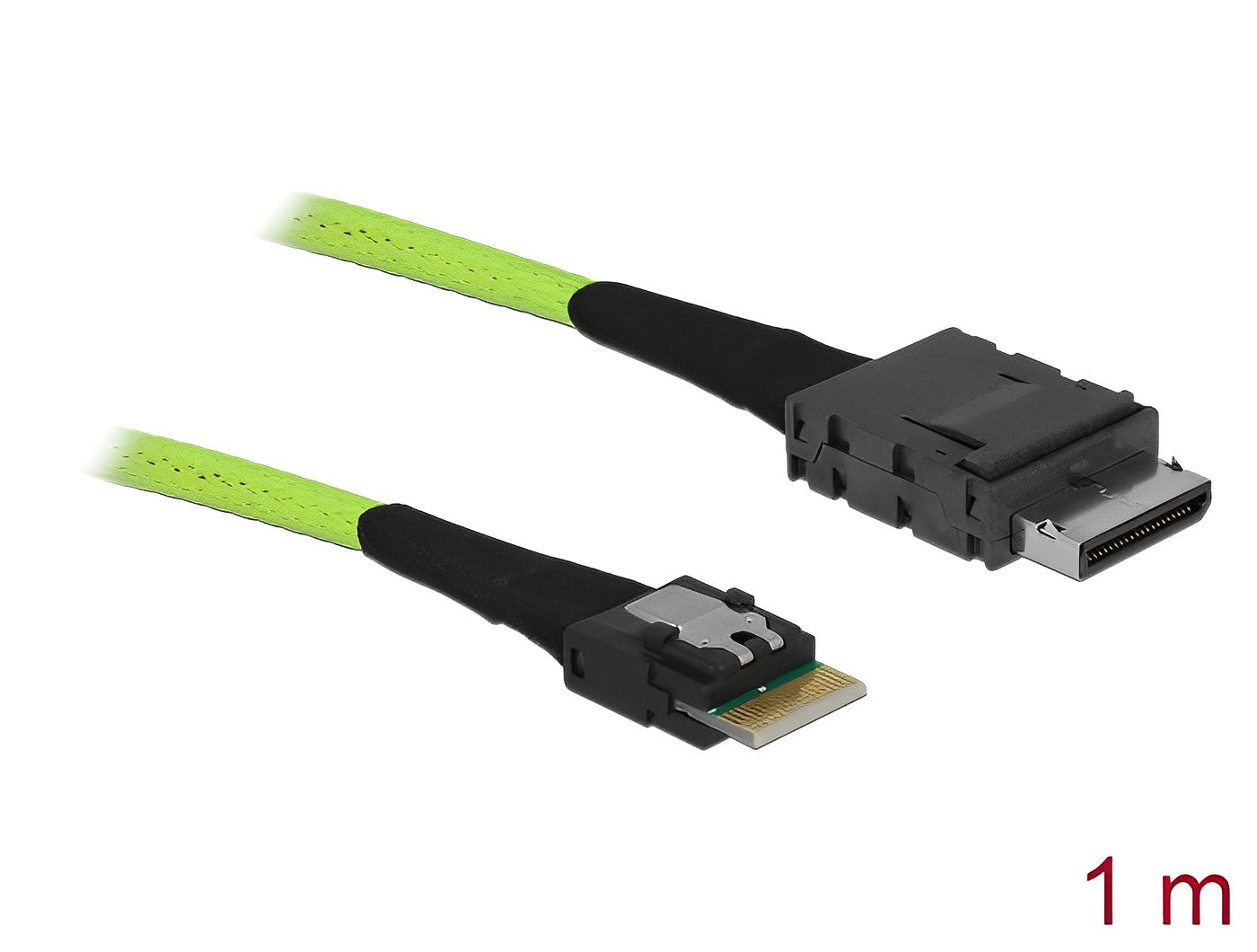 כבל OCuLink PCIe SFF-8611 ל- Slim SAS SFF-8654 4i ז/ז - delock.israel