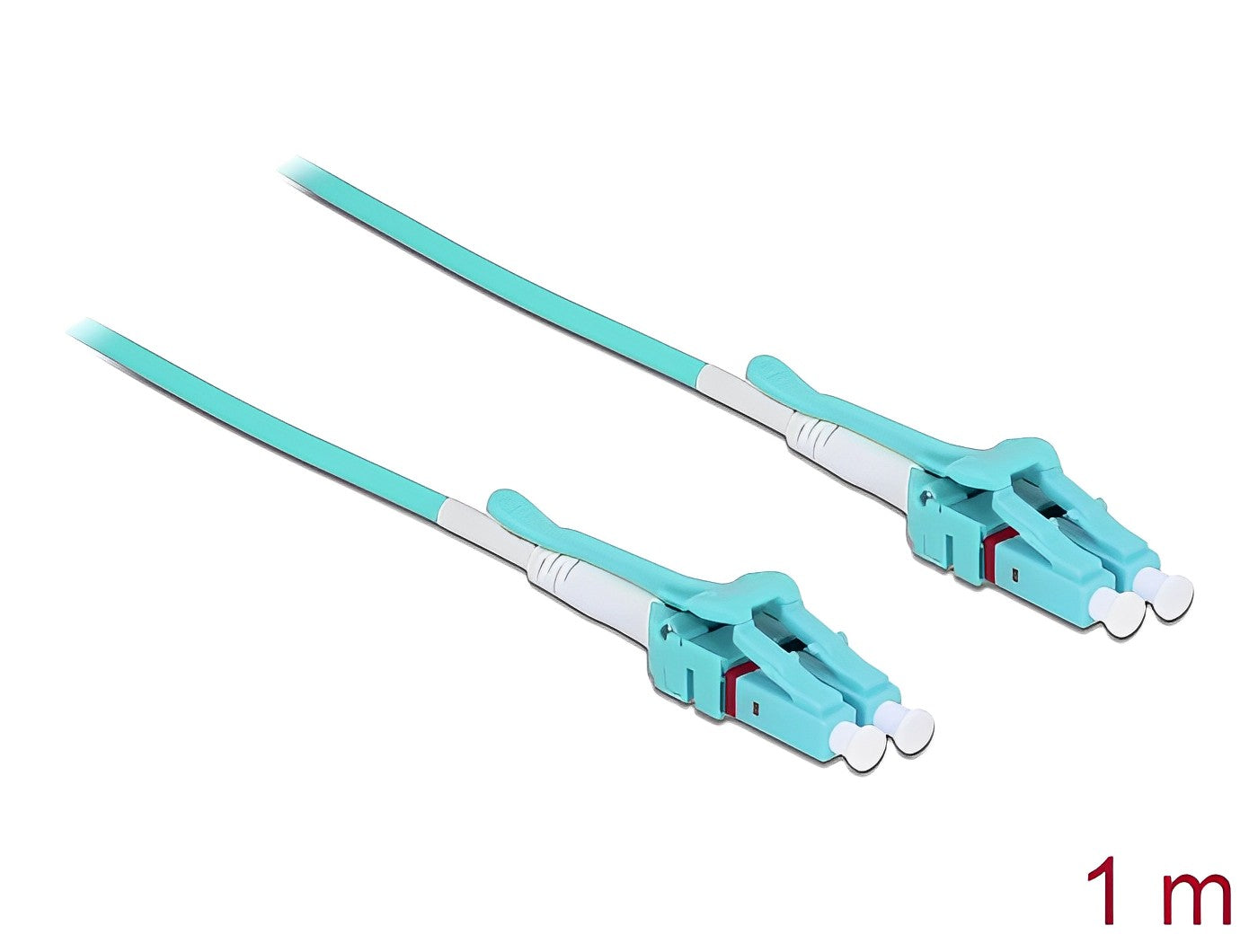 מגשר אופטי מולטי מוד LC Duplex Uniboot OM3 ז/ז - delock.israel
