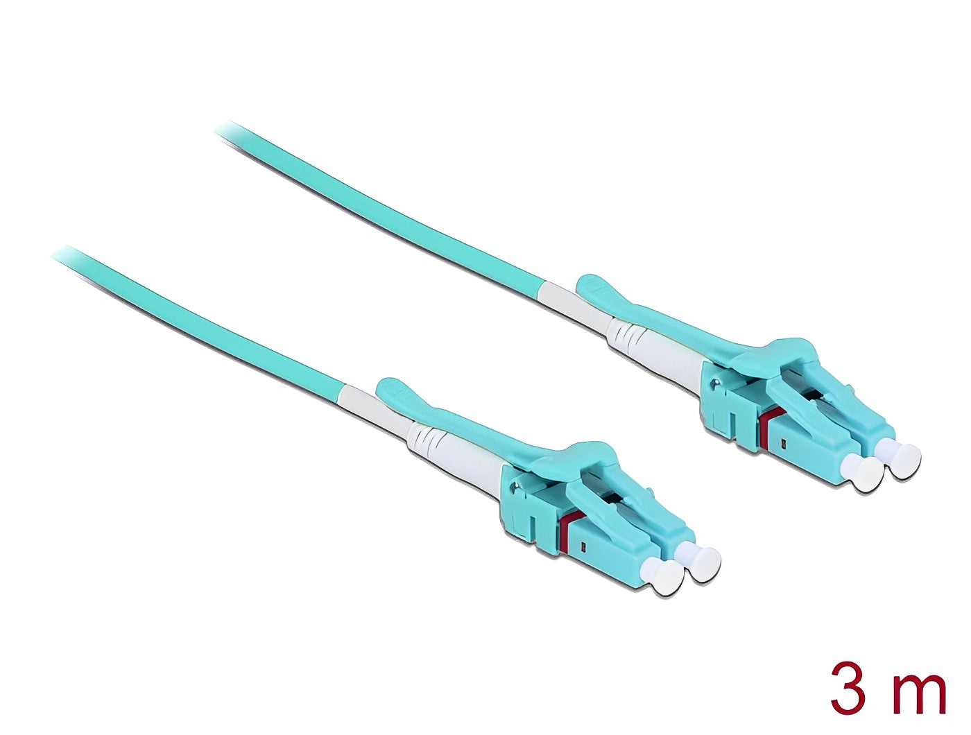 מגשר אופטי מולטי מוד LC Duplex Uniboot OM3 ז/ז - delock.israel