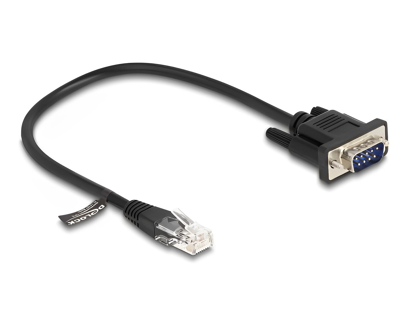 כבל קונסול לסיסקו DB9 זכר לתקע RJ45 RS-232 אורך 30 ס"מ - delock.israel