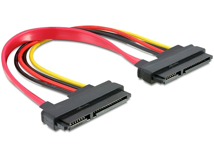 כבל חשמל ונתונים SATA 22 pin נ/נ - delock.israel