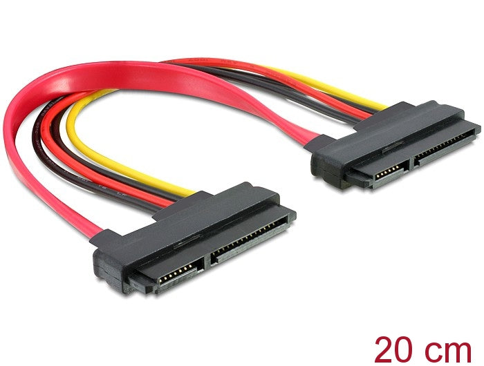כבל חשמל ונתונים SATA 22 pin נ/נ - delock.israel
