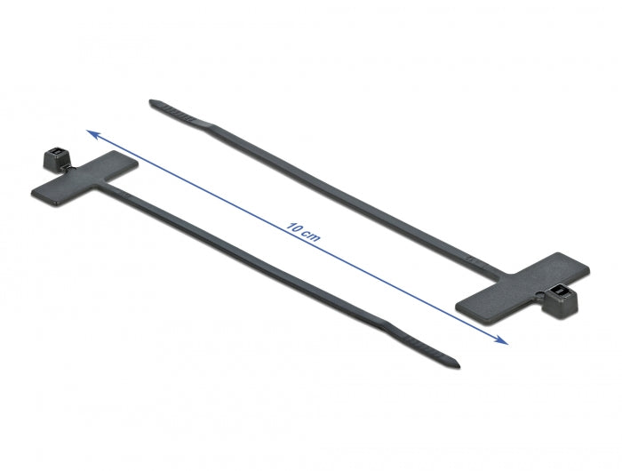Delock Cable Tie with Label Tap L 100 x W 2.5 mm black - delock.israel