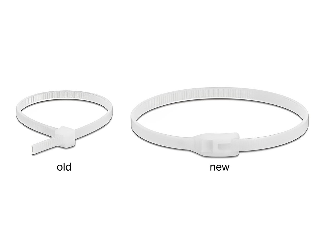 Delock Cable tie with flat head - delock.israel