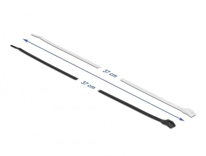 Delock Cable tie with flat head L 370 x W 3.6 mm 100 pieces - delock.israel