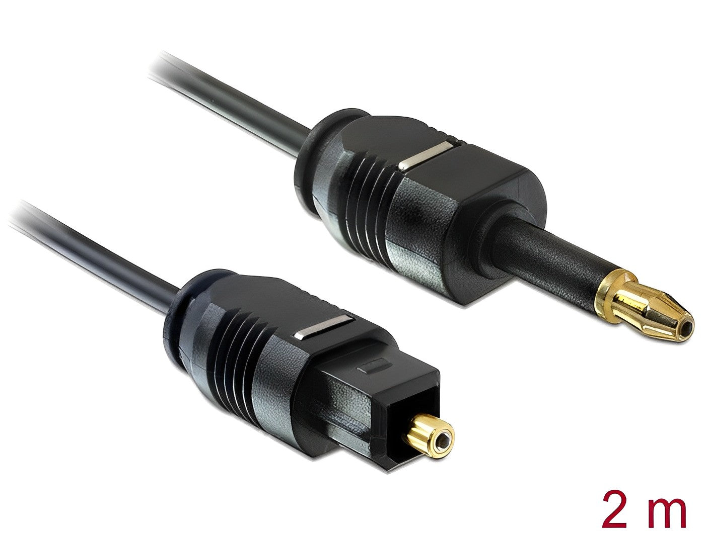 כבל אודיו אופטי תקע Toslink לתקע מיני Toslink ז/ז - delock.israel