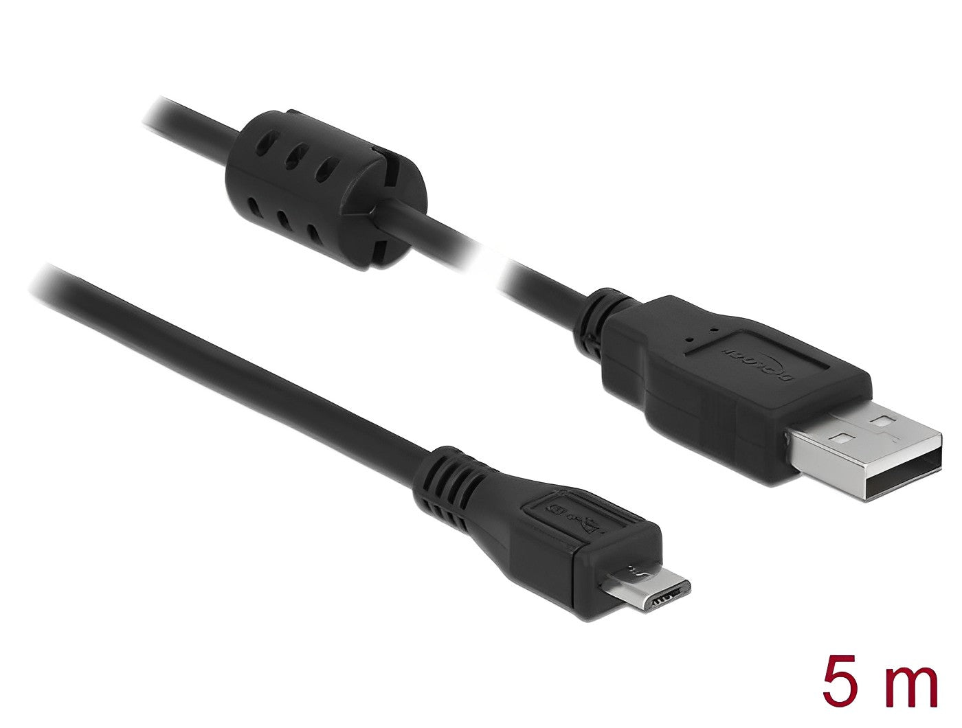 כבל מיקרו USB 2.0 עם פריט תקע Micro-B לתקע USB-A - delock.israel