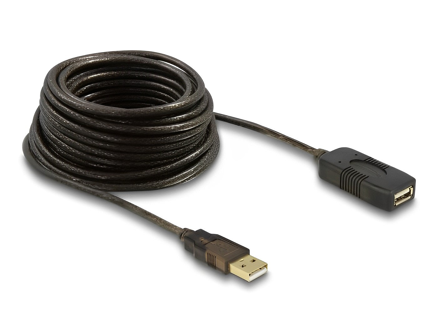 כבל מאריך אקטיבי USB-A 2.0 ז/נ אורך 10 מטר - delock.israel