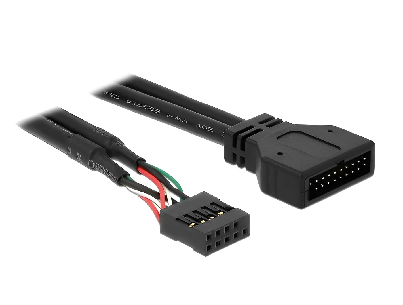כבל USB תקע 19 פין USB 3.0 לשקע 9 פין USB 2.0 - delock.israel