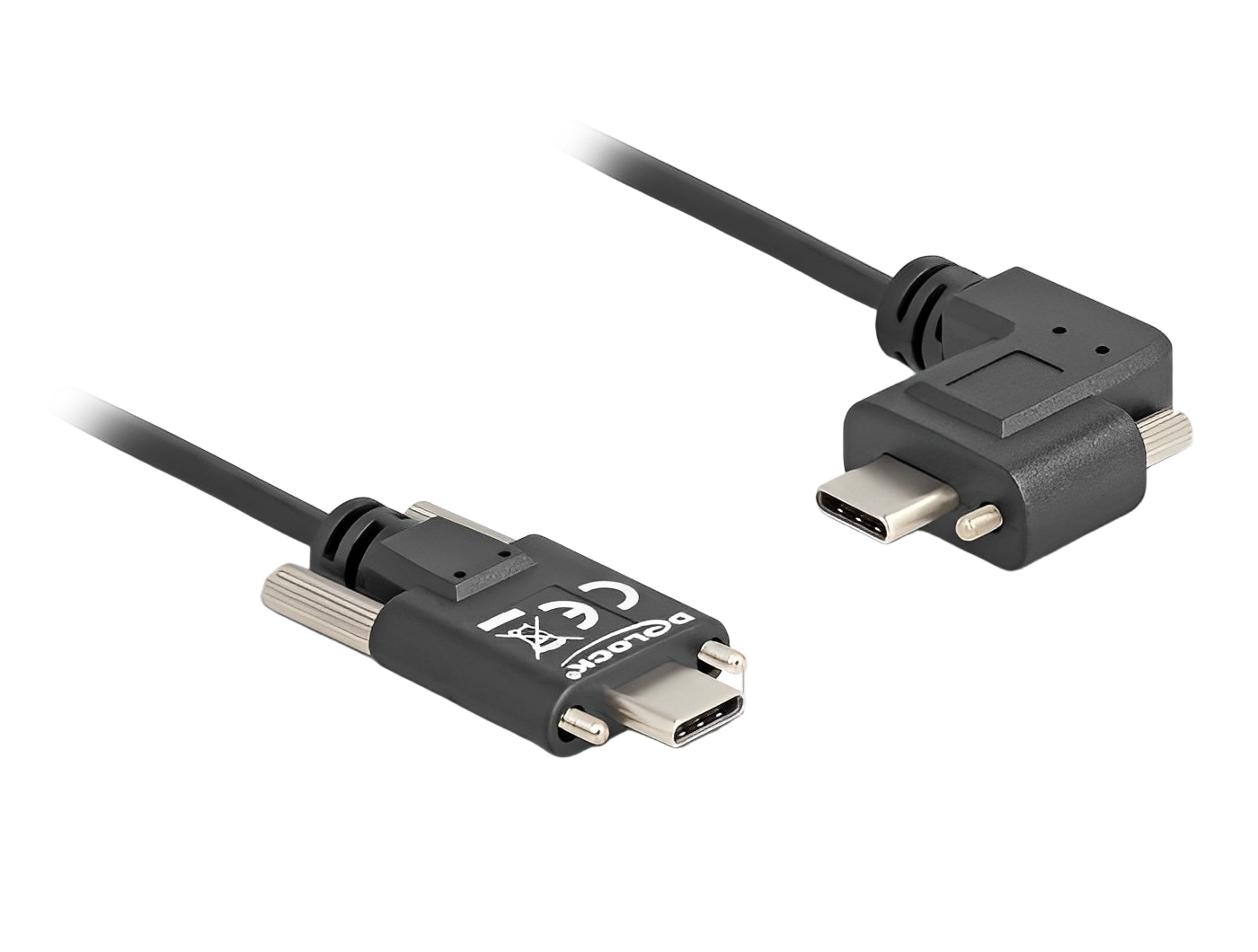 כבל Type-C מבית DELOCK גרמניה מאפשר חיבור של מכשירים שונים עם מחבר USB Type-C לבין מחשב אישי או מחשב נייד עם שקע USB Type-C™ פנוי