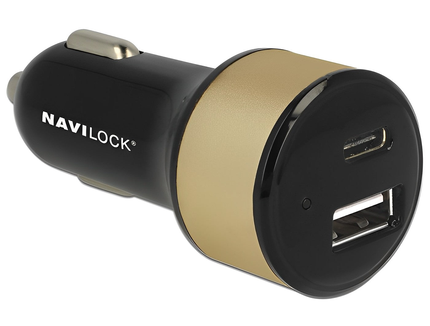מטען כפול לרכב USB-C/A - delock.israel