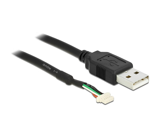 כבל מצלמות תקע USB-A 2.0 לתקע 5 פין SMT V1.9 אורך 1.5 מטר - delock.israel