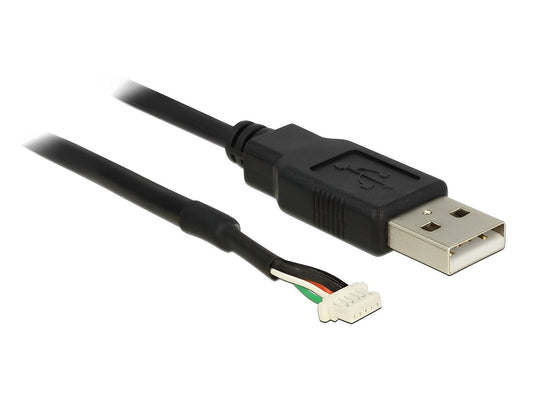 כבל מצלמות תקע USB-A 2.0 לתקע 5 פין SMT V5 V51 אורך 1.5 מטר - delock.israel