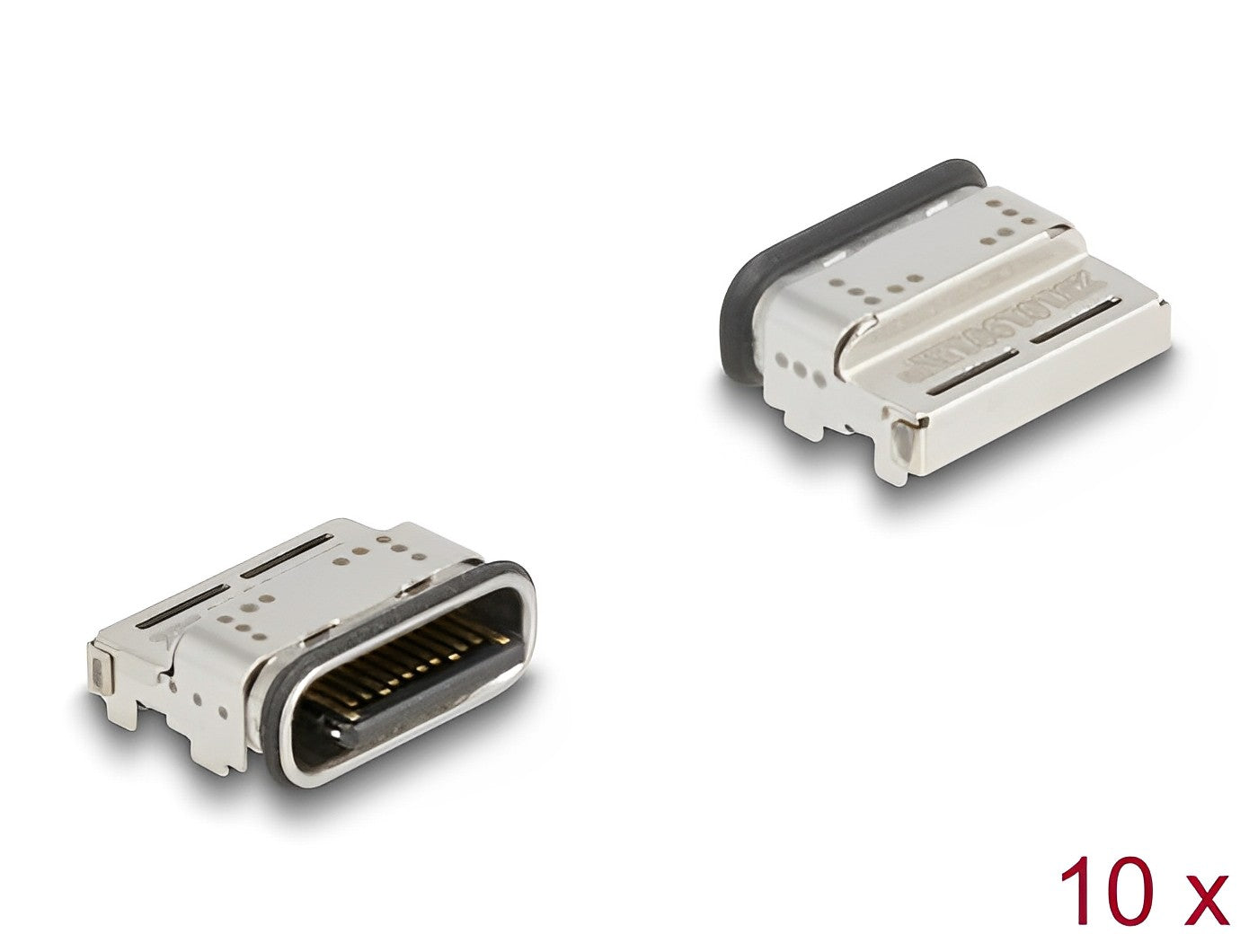 Delock USB 5 Gbps USB Type-C™ female 24 pin SMD connector for solder mounting waterproof 10 pieces - delock.israel