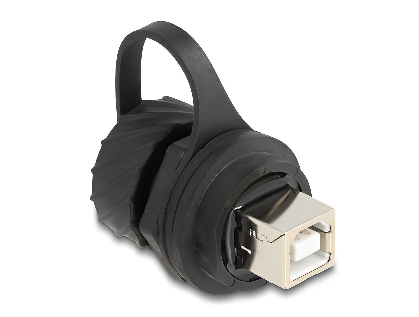 מופה USB 2.0 B-B נ/נ להתקנה בקדח עגול עם מכסה מגן IP68 - delock.israel