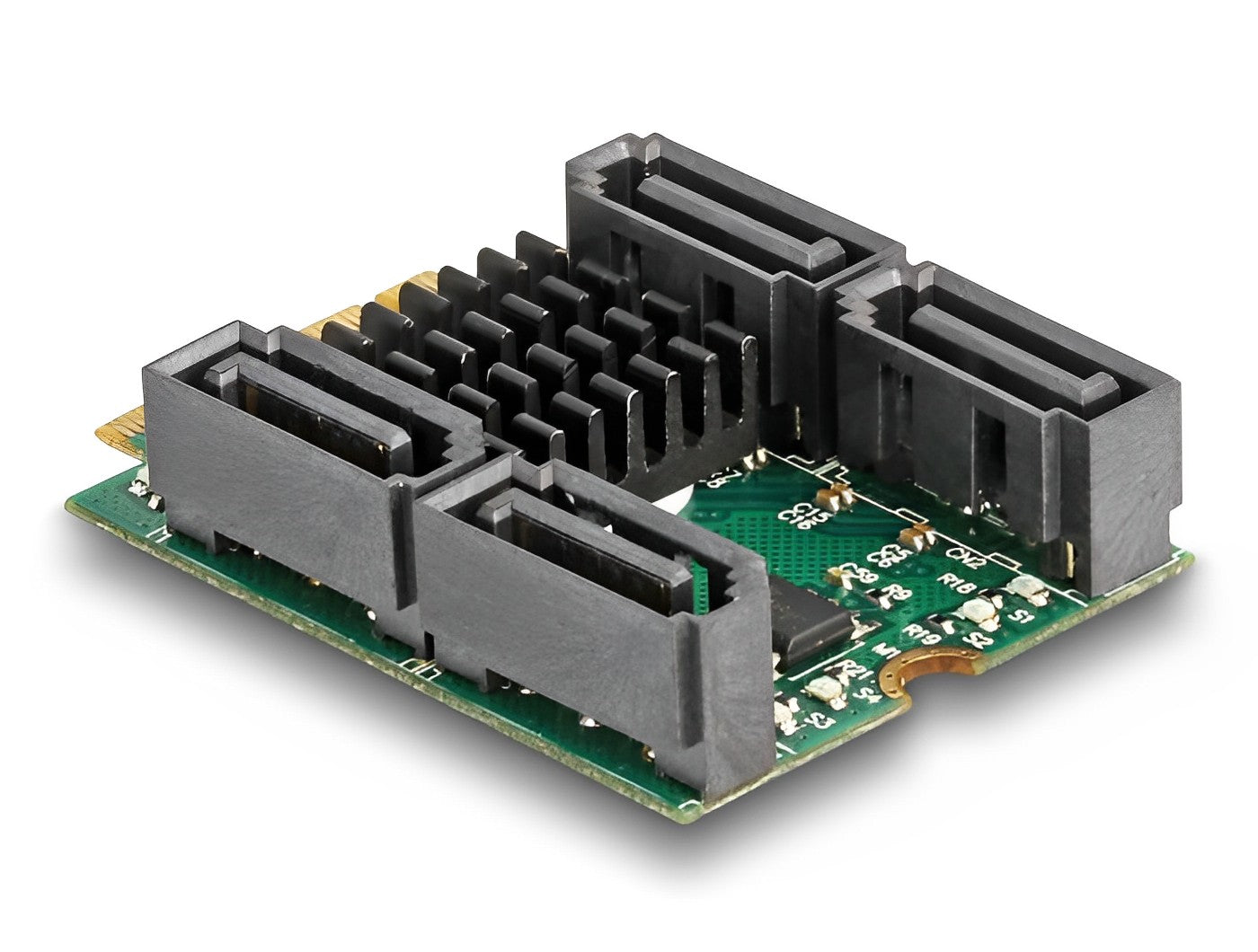 ממיר M.2 Key B+M ל- 4 יציאות SATA תומך RAID ו-HyperDuo - delock.israel