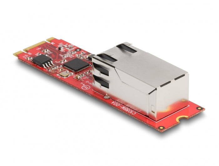 מתאם רשת M.2 Key B+M זכר עם יציאת RJ45 2.5Gigabit - delock.israel