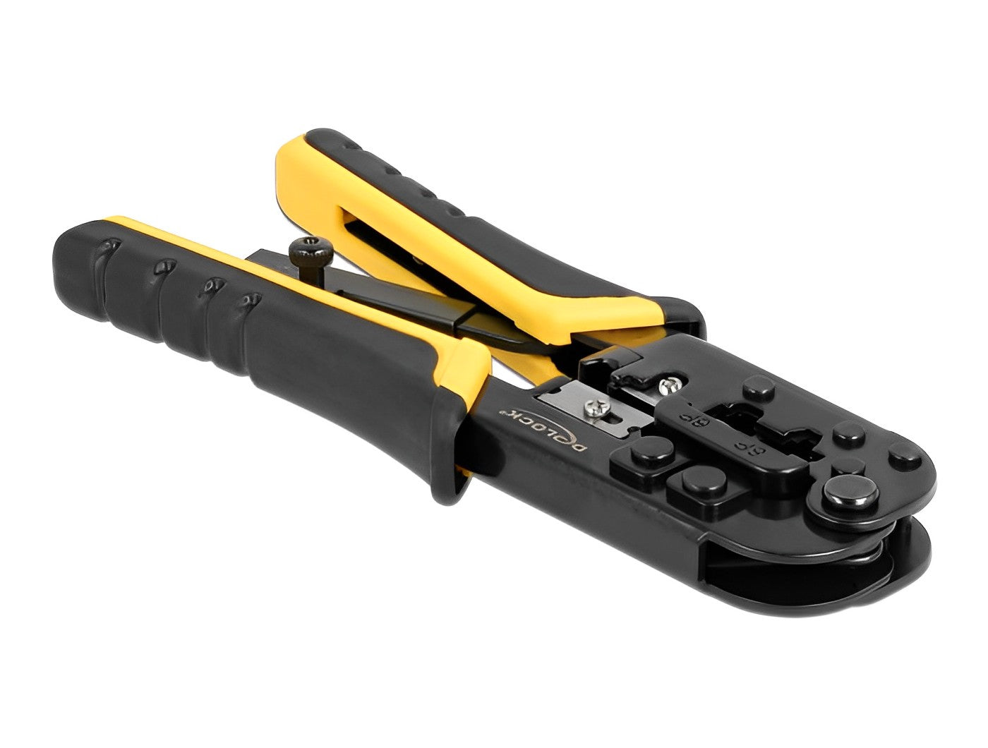 Delock Universal Crimping Tool with wire stripper for 8P (RJ45) or 6P (RJ12/11) plugs - delock.israel