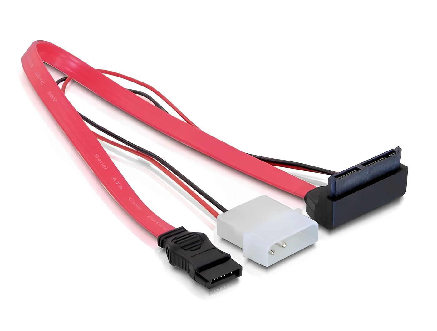 כבל Micro SATA זכר ל- 5V / 3,3V + SATA 7 pin - delock.israel