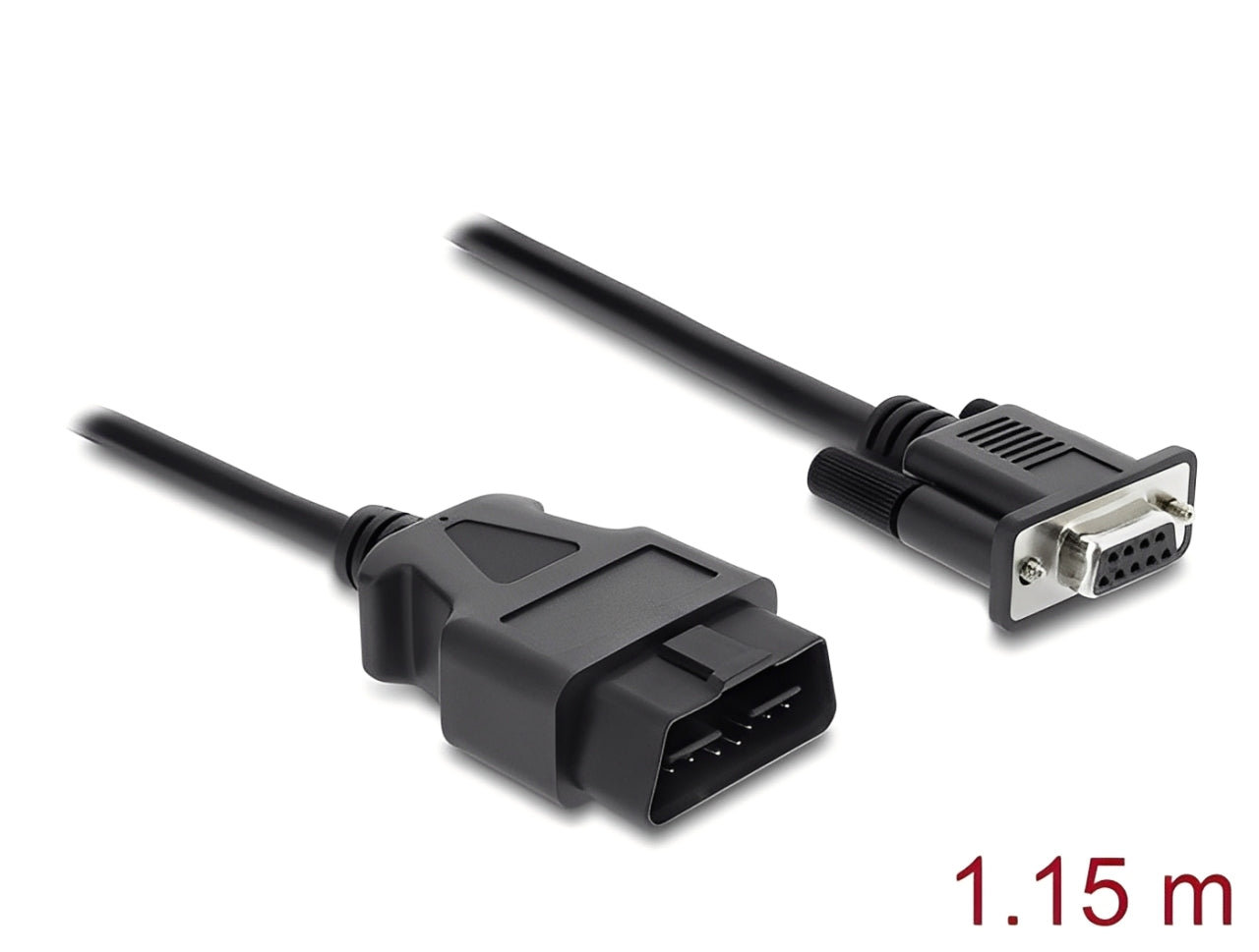 כבל אבחון OBD-2 מבית DELOCK גרמניה מאפשר חיבור של לוגר נתונים