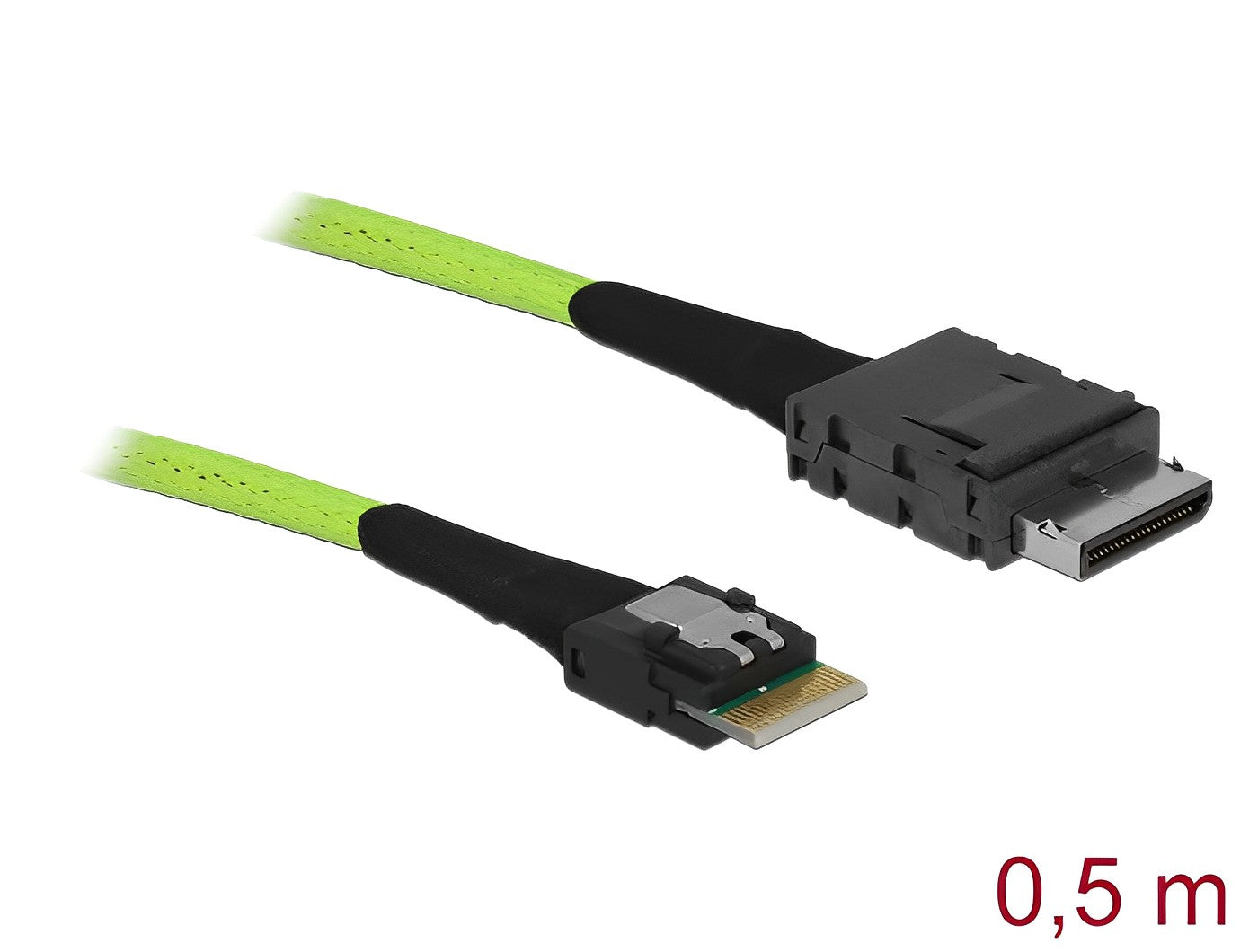 כבל OCuLink PCIe SFF-8611 ל- Slim SAS SFF-8654 4i ז/ז - delock.israel