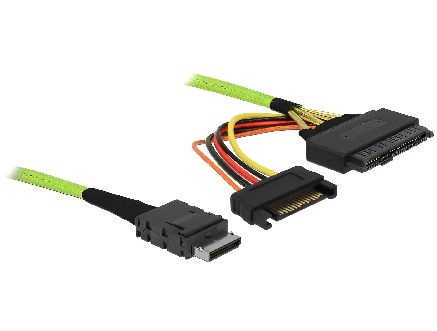 כבל OCuLink PCIe SFF-8611 זכר ל- U.2 SFF-8639 נקבה - delock.israel