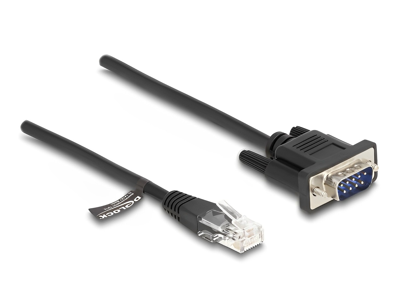 כבל קונסול לסיסקו DB9 זכר לתקע RJ45 RS-232 אורך 30 ס"מ - delock.israel