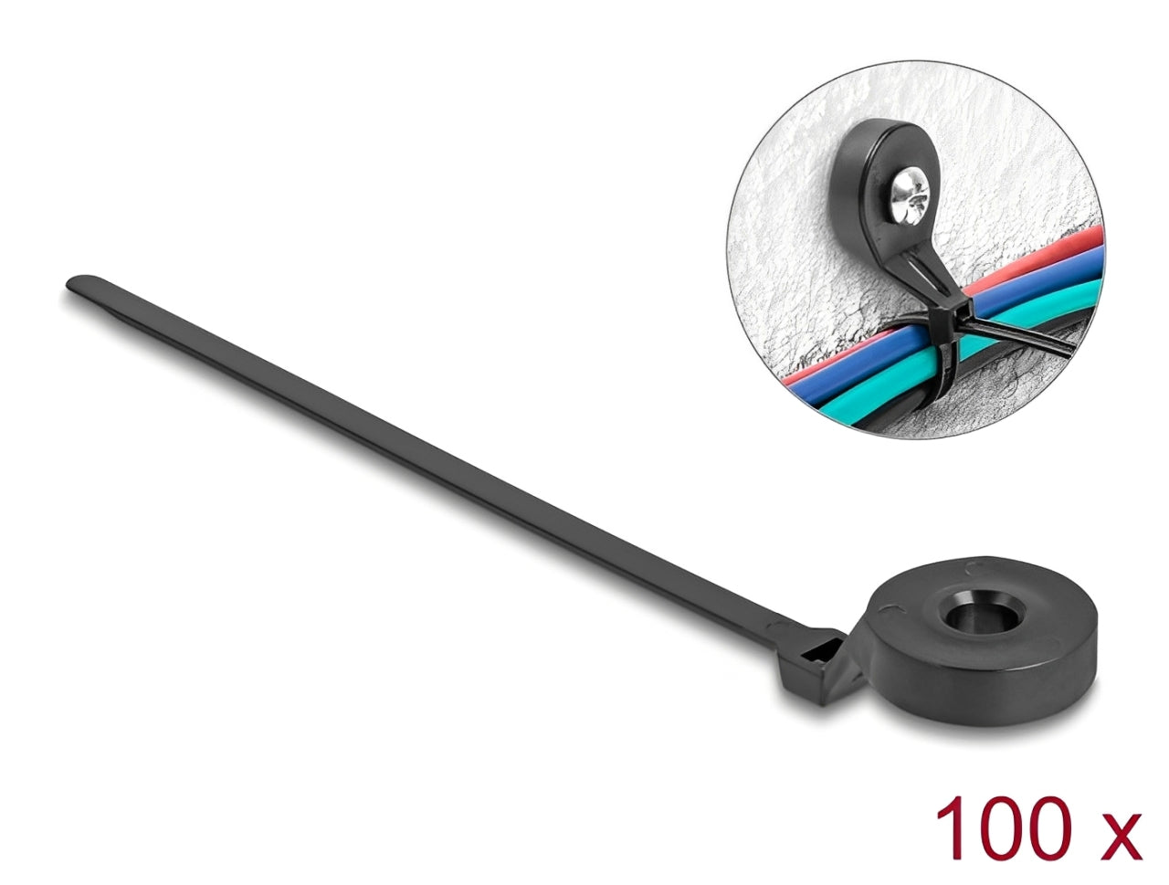 אזיקונים עם לולאות מבית DELOCK גרמניה זה פתרון אידיאלי לקיבוץ או קיבוע של כבלים, חוטים וחפצים נוספים בצורה מאובטחת ויעילה