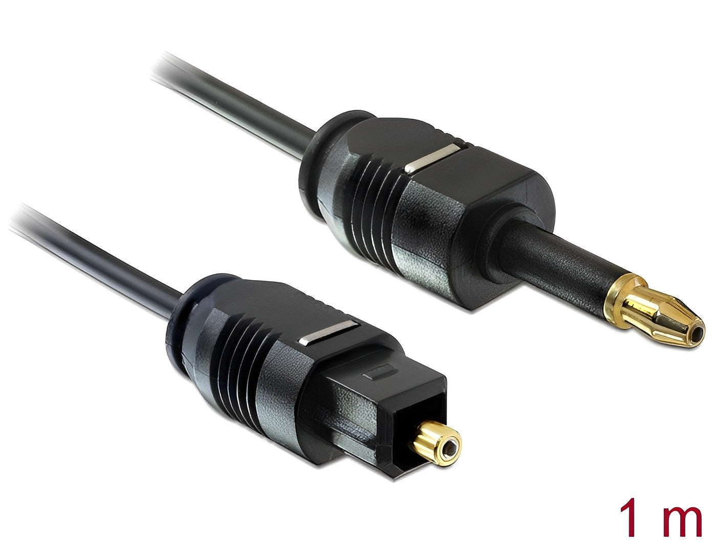 כבל אודיו אופטי תקע Toslink לתקע מיני Toslink ז/ז - delock.israel