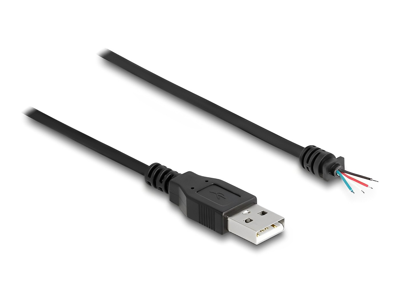 כבל USB-A 2.0 זכר עם 4 גידים פתוחים - delock.israel