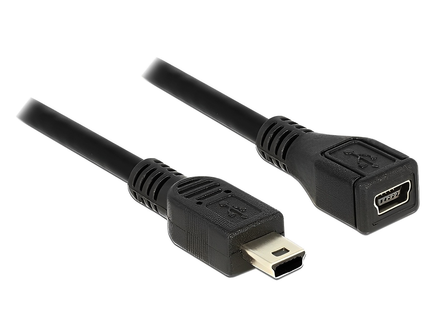 כבל מאריך מיני USB 2.0 ז/נ אורך 1 מטר - delock.israel