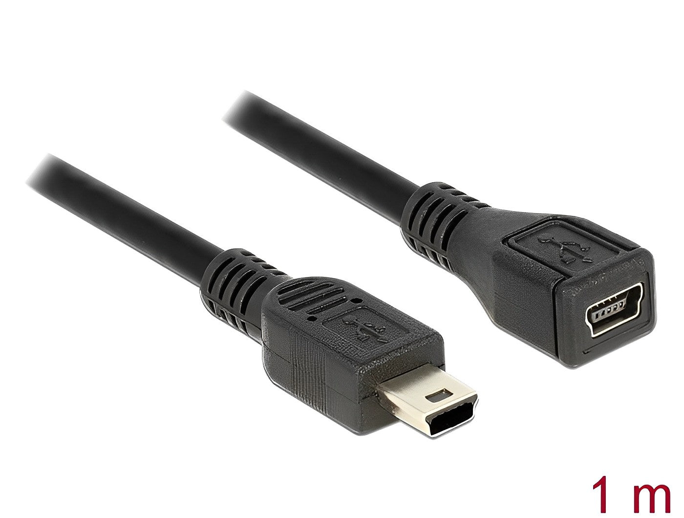 כבל מאריך מיני USB 2.0 ז/נ אורך 1 מטר - delock.israel