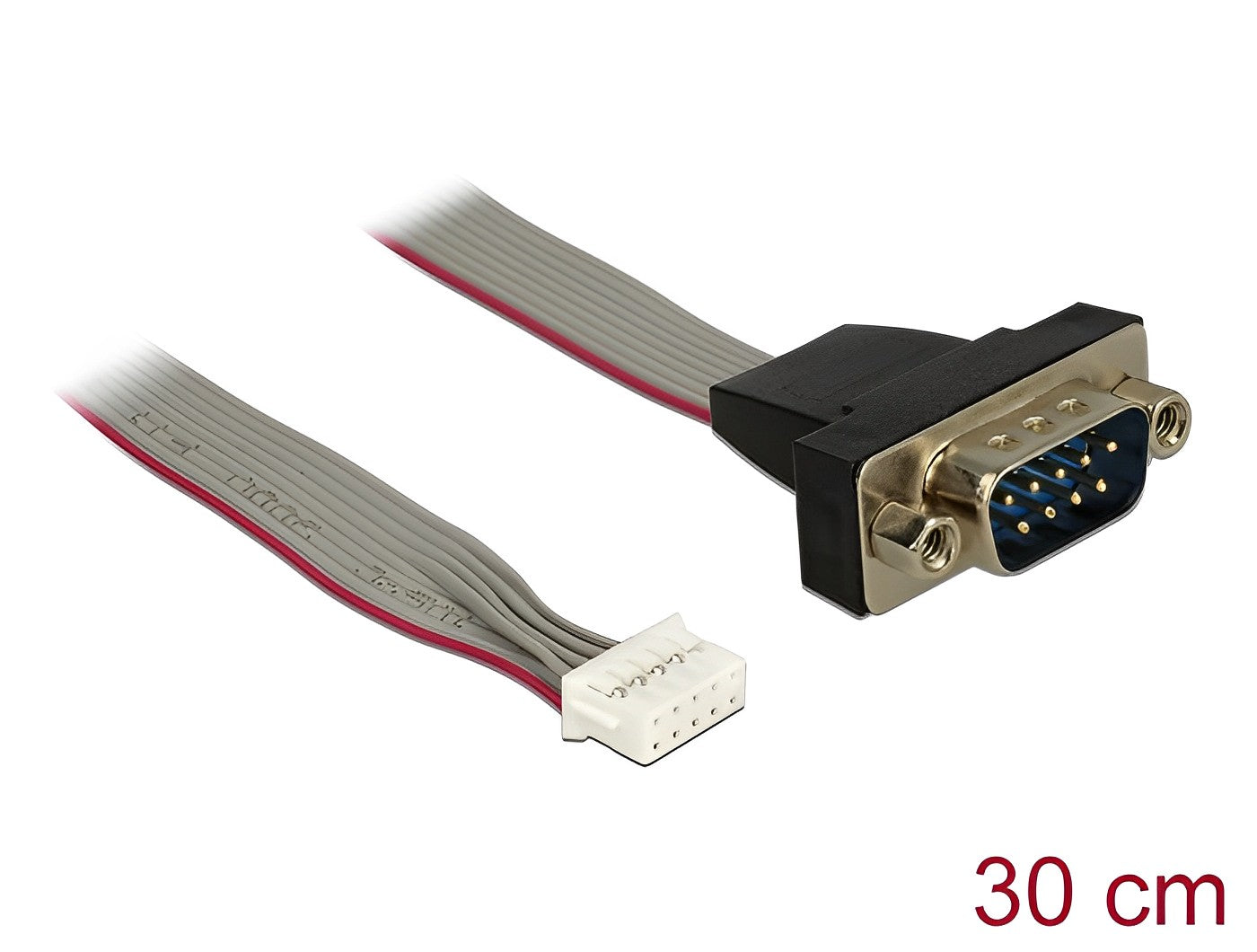 כבל סריאלי תקע Serial D-Sub 9 למחבר 9 פין עבור לוחות Gigabyte אורך 30 ס"מ - delock.israel
