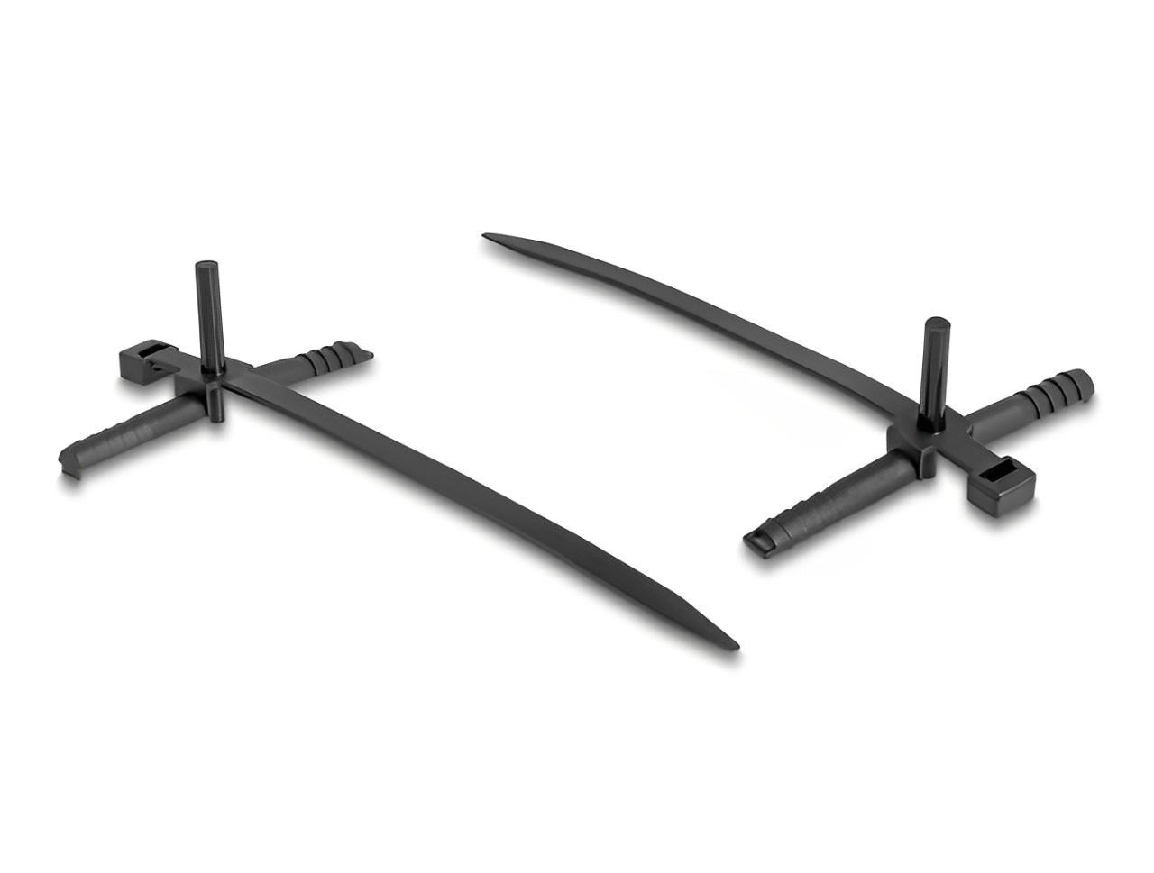 אזיקונים עם דיבל מבית DELOCK גרמניה זה השילוב המושלם בין קיבוע כבלים לבין עיגונם לקיר או לתקרה.