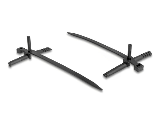 אזיקונים עם דיבל מבית DELOCK גרמניה זה השילוב המושלם בין קיבוע כבלים לבין עיגונם לקיר או לתקרה.