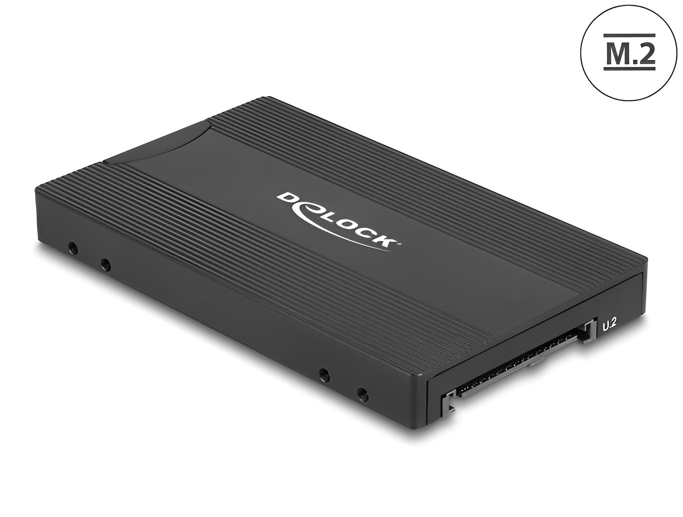ממיר 2.5″ מבית Delock גרמניה מאפשר התקנה של כונן M.2 PCIe NVMe עם Key M או כונן SATA M.2 עם Key B בפורמטים 2280, 2260, 2242 ו־2230