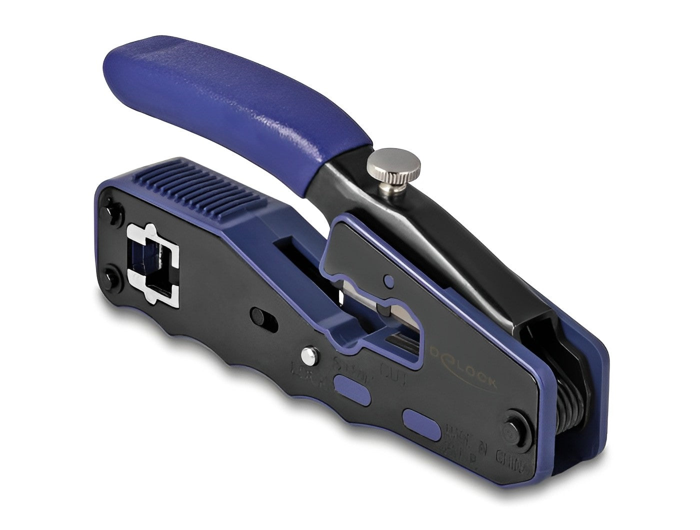 לוחץ כבל רשת RJ45 עבור תקע רשת PASS-THROUGH - delock.israel