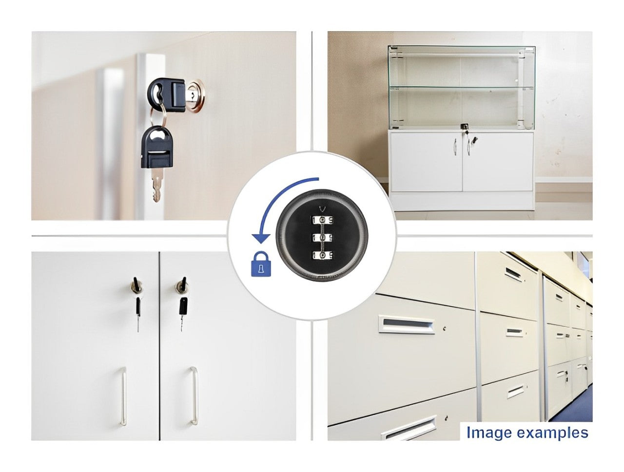 Navilock Cylinder Lever Lock for equipment cabinets with combination code - 16 x 19 mm / 0-(-90) - delock.israel
