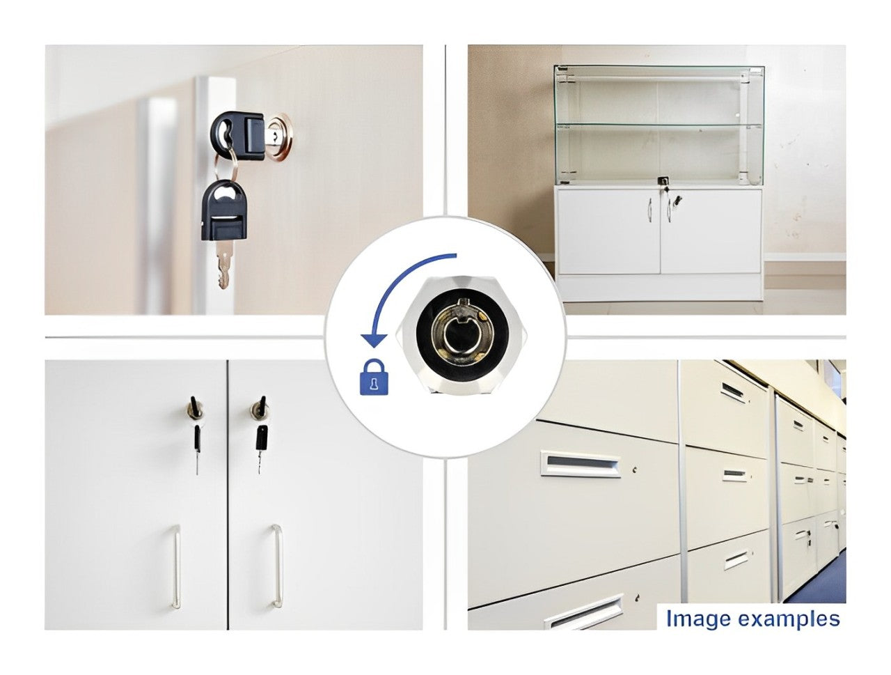 Navilock Cylinder Lever Lock for equipment cabinets with key - 13 mm / 0-(-90) - delock.israel