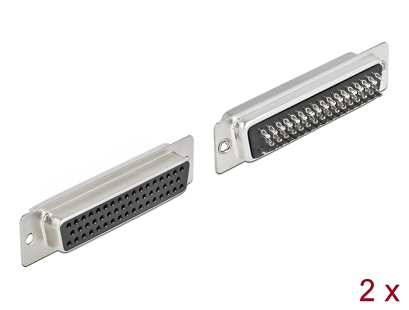 שקע D-Sub HD 50 pin בחיבור הלחמה סט 2 יח - delock.israel