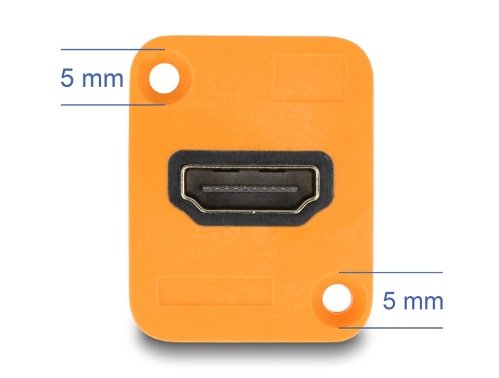 מחבר HDMI-A 4K נ/נ להתקנה בפאנל מסדרה D - delock.israel