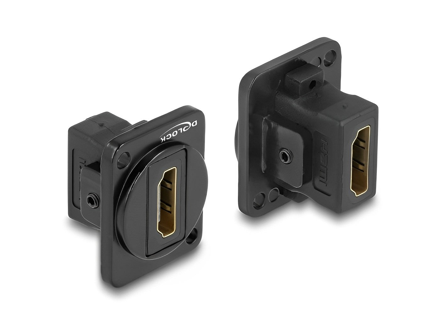מחבר HDMI-A נ/נ להתקנה בפאנל מסדרה D - delock.israel