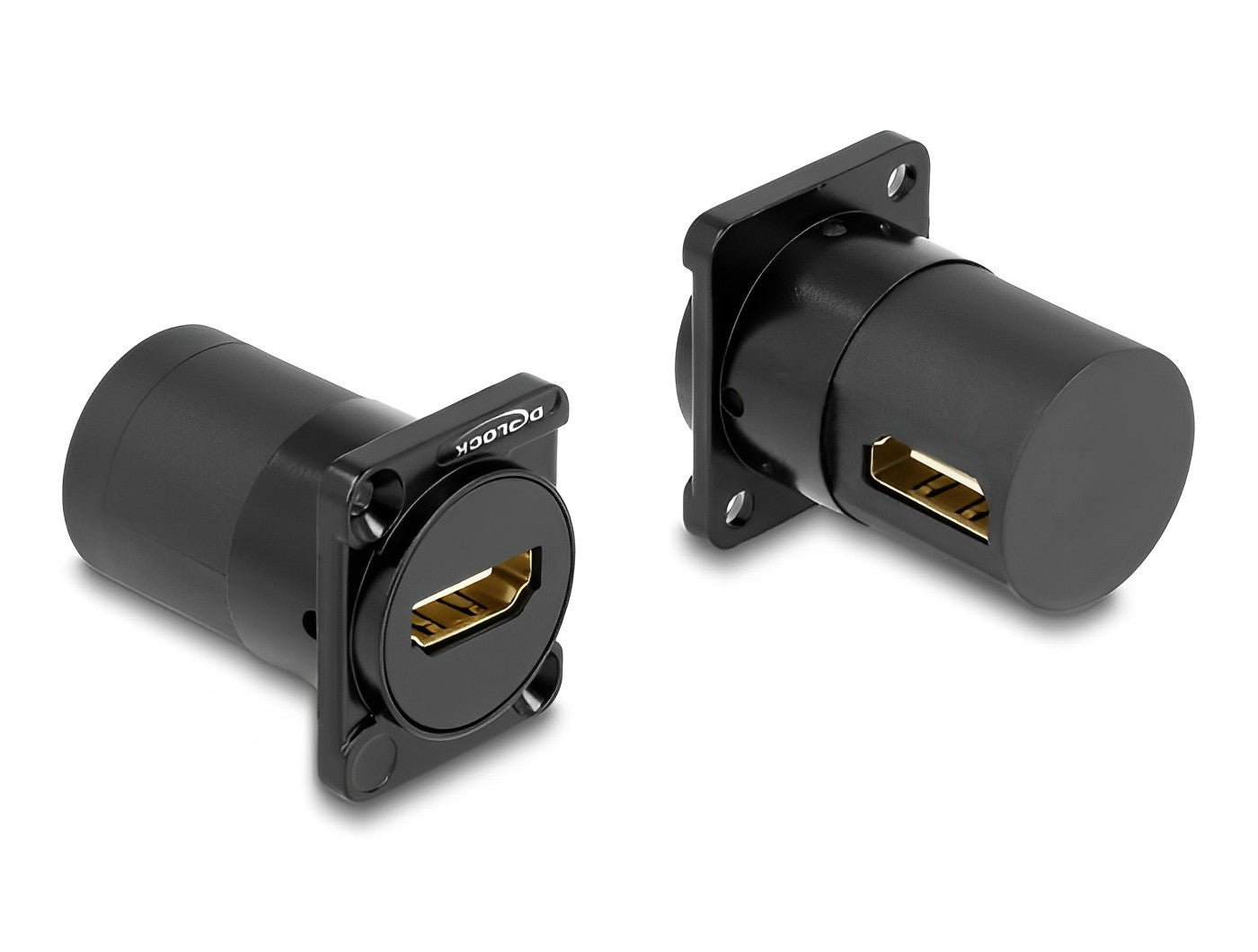 מחבר HDMI-A בזווית 90° נ/נ להתקנה בפאנל מסדרה D - delock.israel
