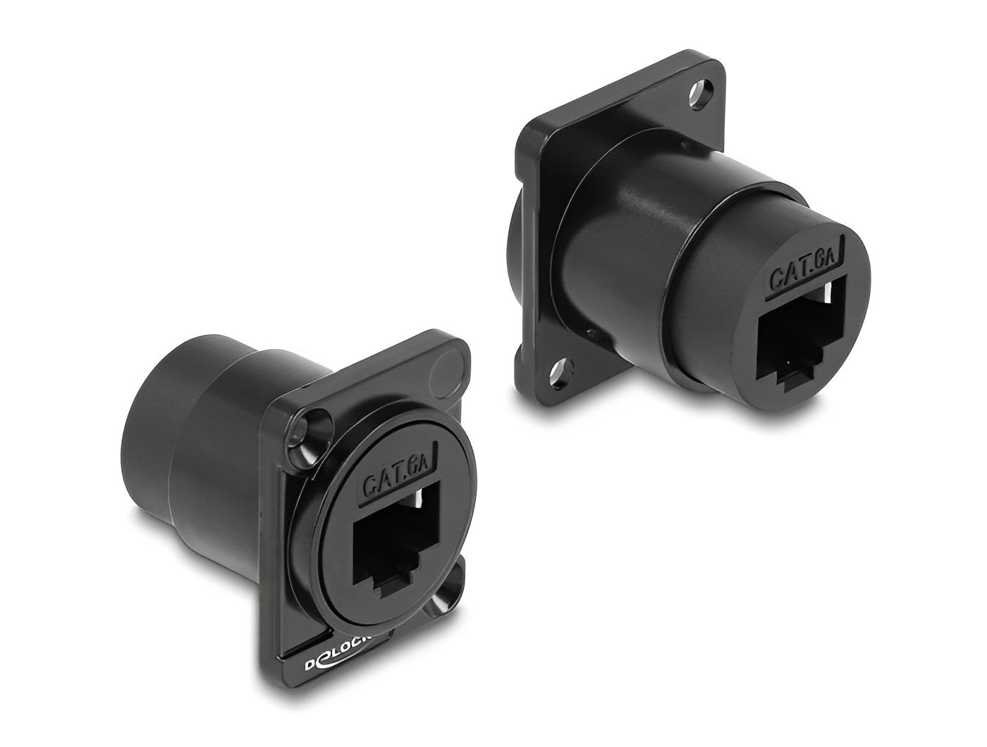 מחבר RJ45 Cat.6A נ/נ להתקנה בפאנל מסדרה D - delock.israel