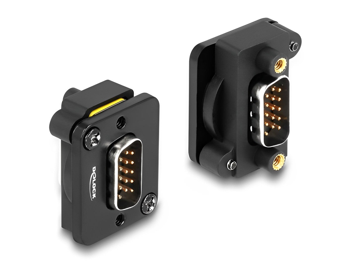 מחבר VGA 15 pin ז/ז להתקנה בפאנל מסדרה D - delock.israel