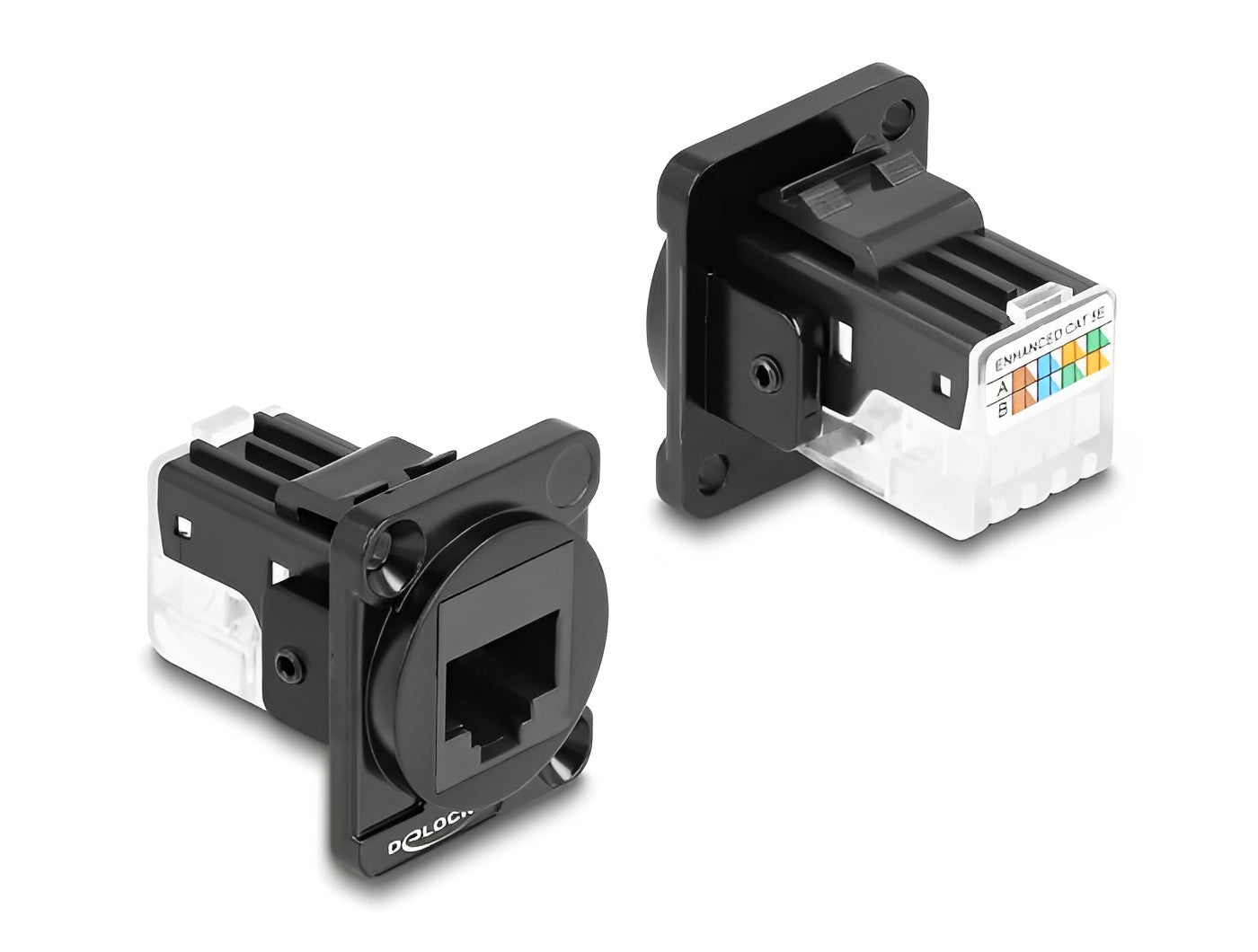 מחבר RJ45 Cat.6A ל- LSA נ/נ להתקנה בפאנל מסדרה D - delock.israel
