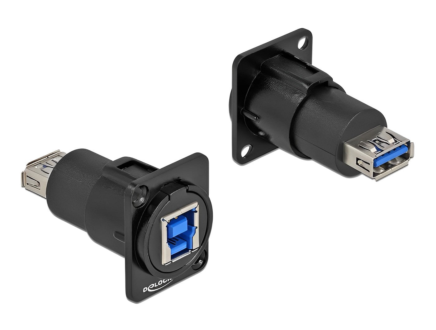מחבר USB 3.0 A-B 5Gbps נ/נ להתקנה בפאנל מסדרה D - delock.israel