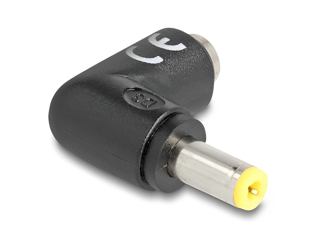 מתאם חשמל DC 5.5x2.5 ז/נ בזווית 90° - delock.israel