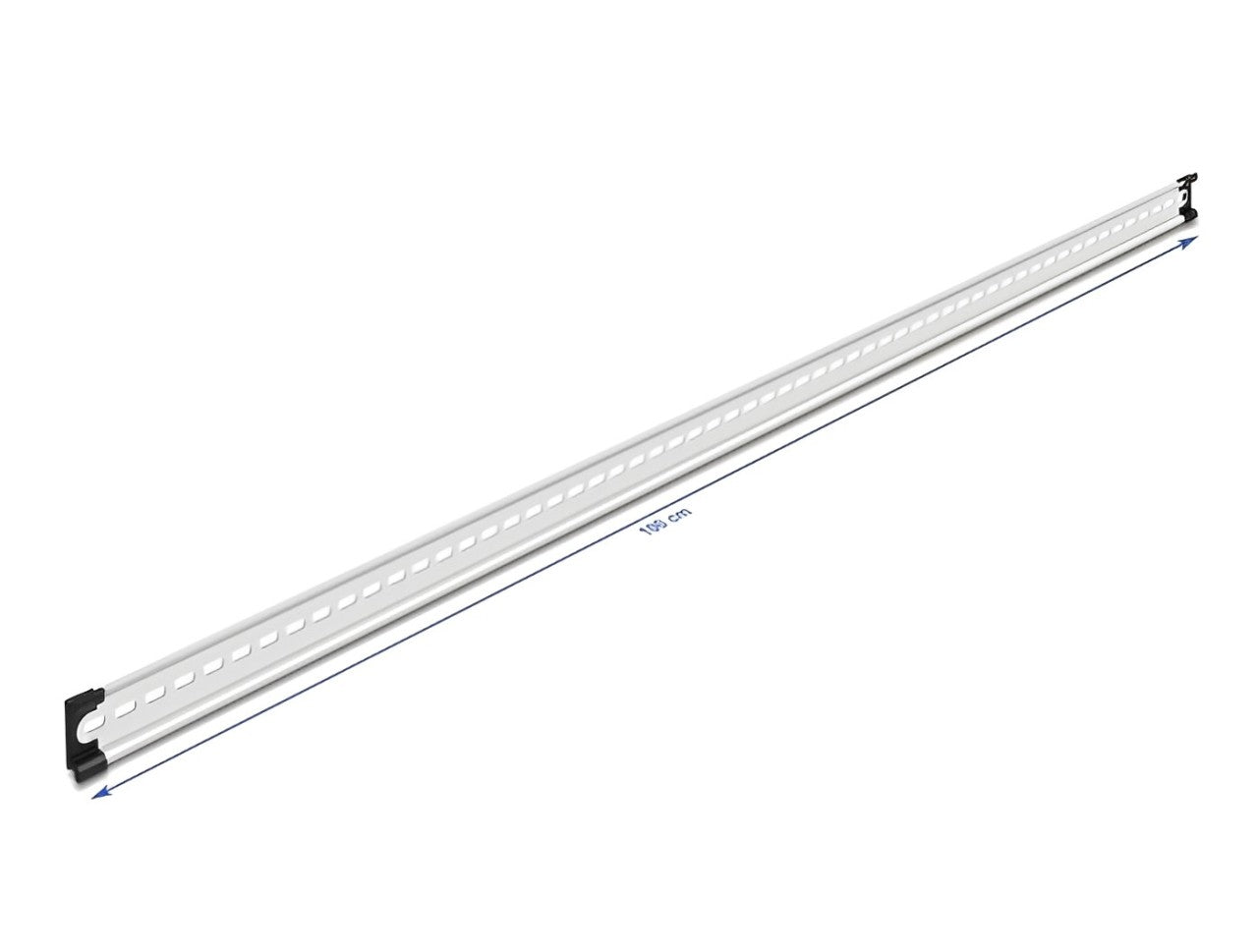 מסילה DIN 35x7.5 mm להרכבה בארון תקשורת אורך 100 ס"מ - delock.israel