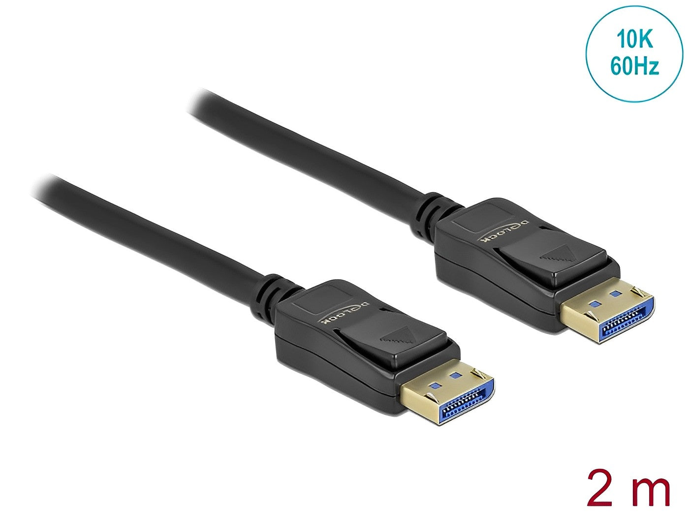כבל DisplayPort 2.0 10K 54 Gbps ז/ז תומך 60 הרץ - delock.israel